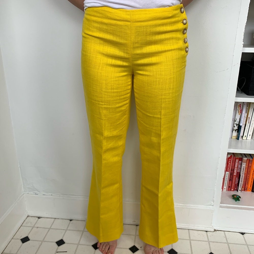Yellow Linen Pant